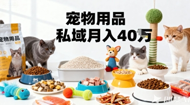 月变现40个！宠物用品私域运营的精准掘金之道玩法-优优云网创优优云网创资源站