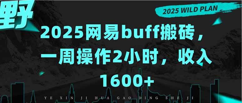 （15666期）2025网易buff搬砖，一周操作2小时，收入1600+-优优云网创优优云网创资源站
