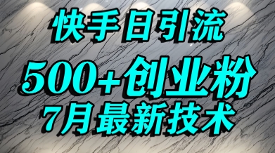 创业粉怎么打？快手精准引流创业粉，宝妈群体日进500+精准流量-优优云网创优优云网创资源站