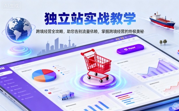 独立站实战教学，跨境经营全攻略，助您告别流量依赖，掌握跨境经营的终极奥-优优云网创