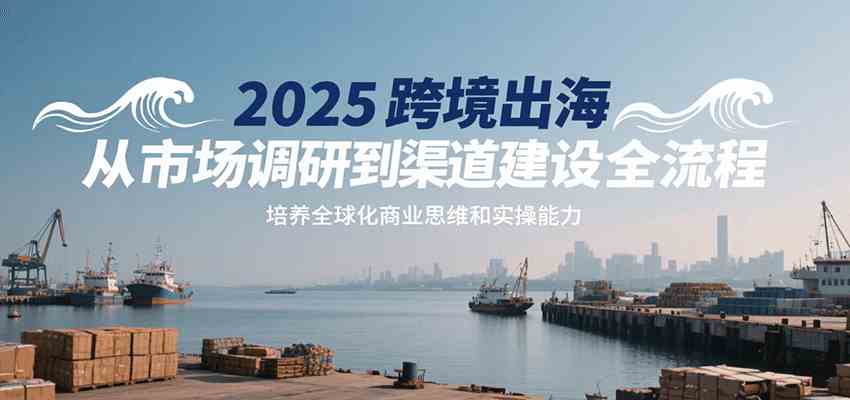 2025跨境出海从市场调研到渠道建设全流程，培养全球化商业思维和实操能力-优优云网创优优云网创资源站