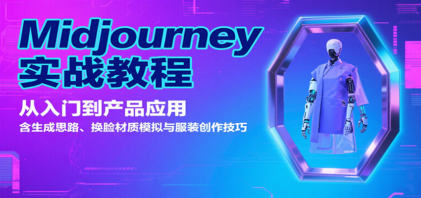 Midjourney实战教程：从入门到产品应用，含生成思路、换脸材质模拟与服装创作技巧-优优云网创优优云网创资源站