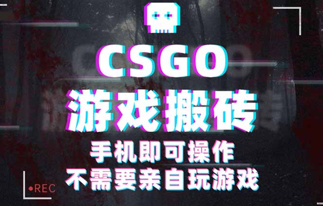 CSGO游戏挂机捡漏，单日扫货500+，年底小高峰上车可吃肉，手机即可操作…-优优云网创优优云网创资源站