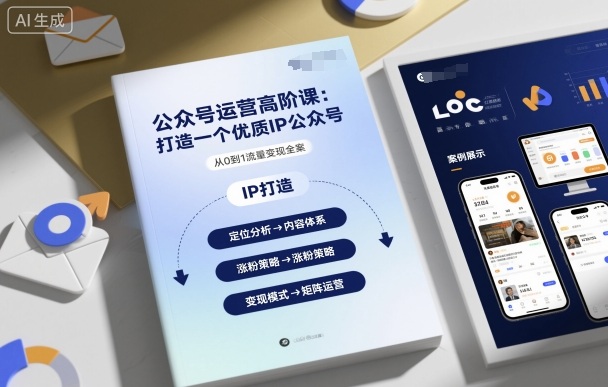 公众号运营高阶课，打造一个优质IP公众号-优优云网创优优云网创资源站
