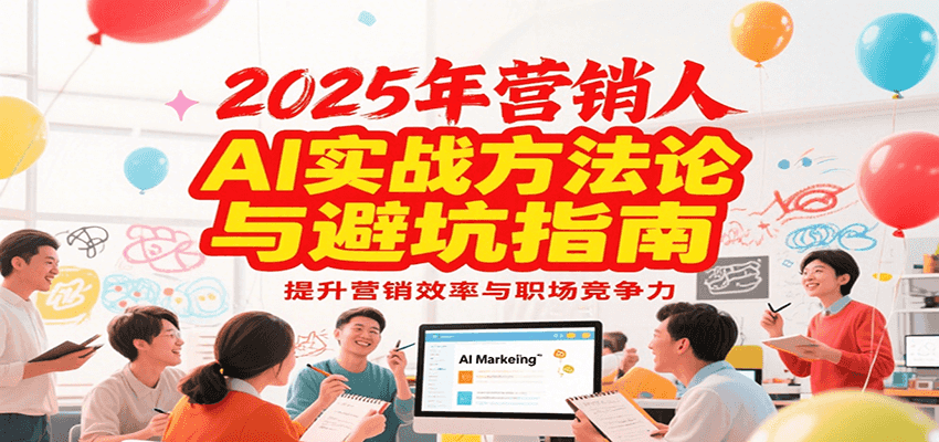 2025年营销实战方法论与避坑指南，利用AI提升营销效率与职场竞争力-优优云网创优优云网创资源站