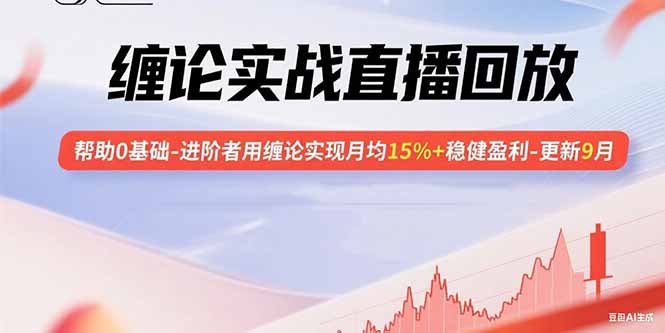 缠论实战直播回放：帮助0基础-进阶者用缠论实现月均15%+稳健盈利-更新9月-优优云网创优优云网创资源站