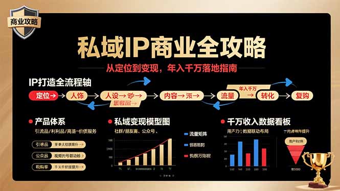 私域IP商业全攻略，从定位到变现，年入千万落地指南-优优云网创优优云网创资源站