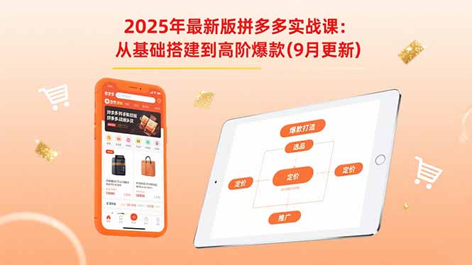 2025年最新版拼多多实战课：从基础搭建到高阶爆款(9月更新-优优云网创优优云网创资源站