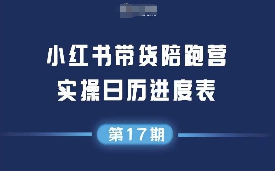 小红书第17期带货陪跑营，不囤货，无不直播，无不投流，通过选品+笔记内容+测品+笔记铺量+矩阵运营打爆款-优优云网创优优云网创资源站