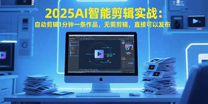 （15504期）2025AI智能剪辑实战：自动剪辑1分钟一条作品，无需剪辑，直接可以发布-优优云网创优优云网创资源站