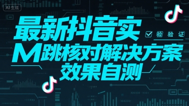 （15459期）最新抖音实M跳核对解决方案，效果自测-优优云网创优优云网创资源站
