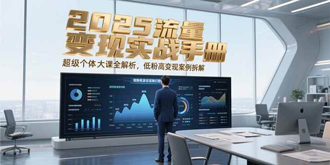 2025流量变现实战手册，超级个体大课全解析，低粉高变现案例拆解-优优云网创优优云网创资源站