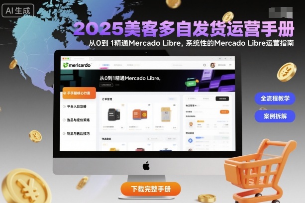 2025美客多自发货运营手册:从0到1精通Mercado Libre,系统性的Mercado Libre运营指南-优优云网创