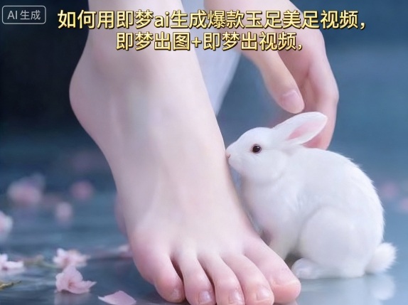 如何用即梦ai生成爆款玉足美足视频，即梦出图+即梦出视频，快速涨粉-优优云网创优优云网创资源站