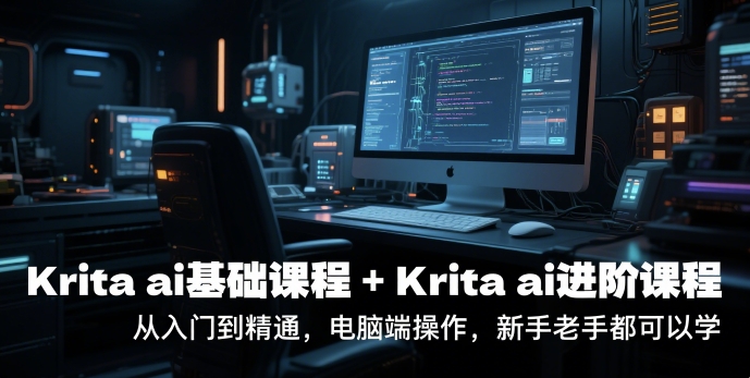 krita ai基础课程+Krita ai进阶课程，从入门到精通，电脑端操作，新手老手都可以学-优优云网创优优云网创资源站