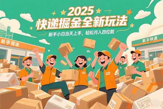 （15244期）2025快递掘金全新玩法，新手小白当天上手，轻松月入四位数！-优优云网创优优云网创资源站