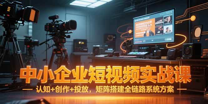（15249期）中小企业短视频实战课，认知+创作+投放，矩阵搭建全链路系统方案-优优云网创优优云网创资源站