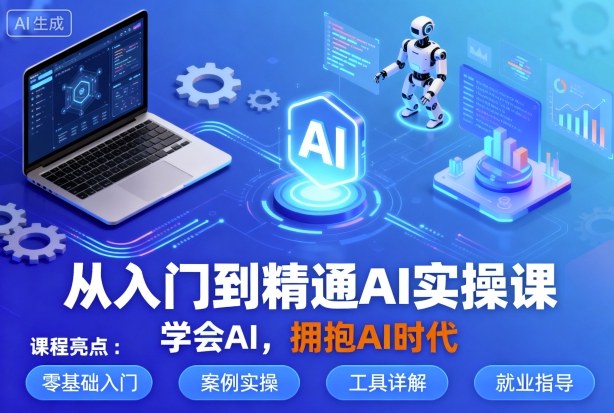 从入门到精通AI实操课，学会AI，拥抱AI时代-优优云网创优优云网创资源站