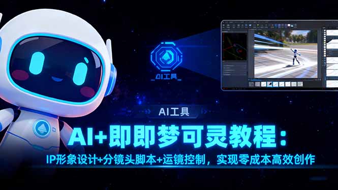 AI+即梦可灵教程：IP形象设计+分镜头脚本+运镜控制，实现零成本高效创作-优优云网创
