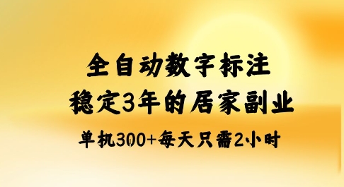 全自动数字标注,稳定3年的蓝海项目,居家也能矩阵开干的副业,单机日入3张+【揭秘】-优优云网创