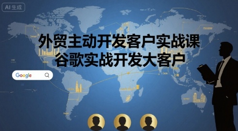 外贸主动开发客户实战课，谷歌实战开发大客户-优优云网创优优云网创资源站