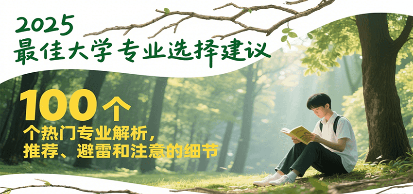 2025最佳大学专业选择建议，100个热门专业解析，推荐、避雷和注意的细节-优优云网创优优云网创资源站