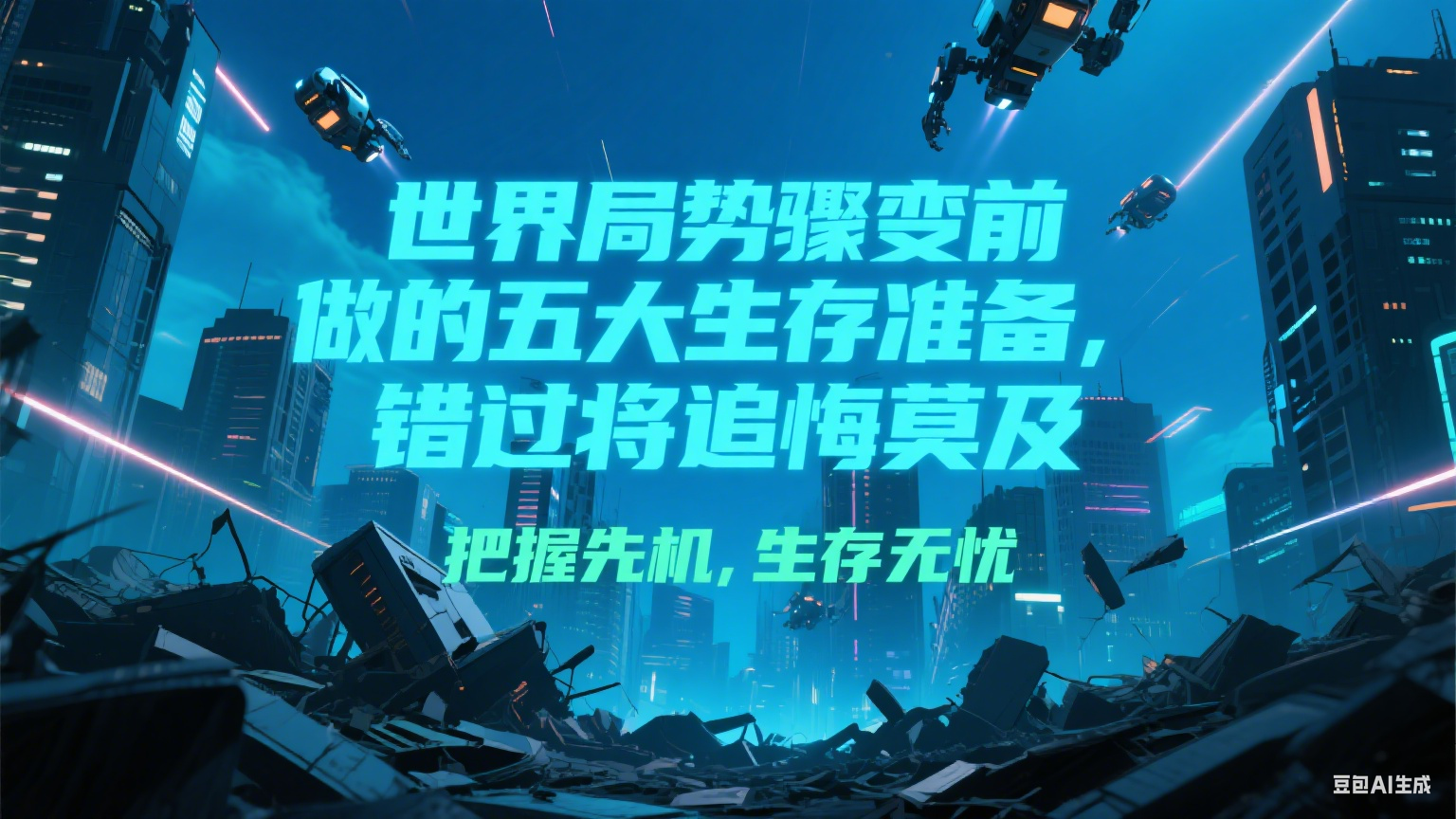付费文章《世界局势骤变前必做的五大生存准备，错过将追悔莫及》-优优云网创优优云网创资源站