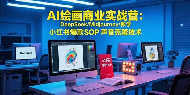 （15460期）AI绘画商业实战营：DeepSeek/Midjourney/教学 小红书爆款SOP 声音克隆技术-优优云网创优优云网创资源站