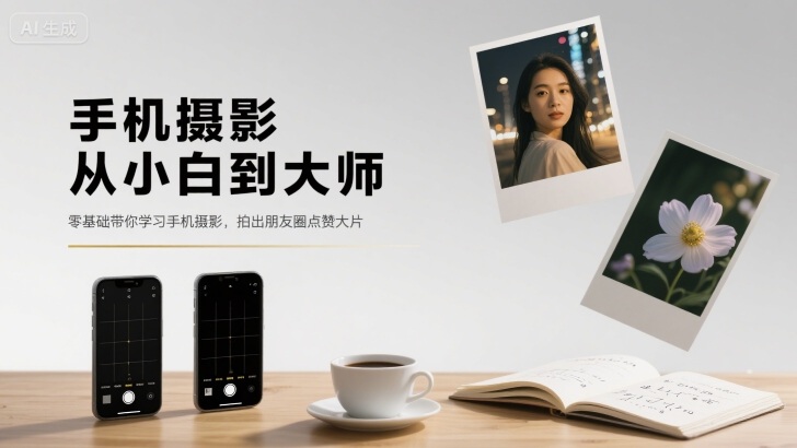 手机摄影从小白到大师，零基础带你学习手机摄影，拍出朋友圈点赞大片-优优云网创优优云网创资源站