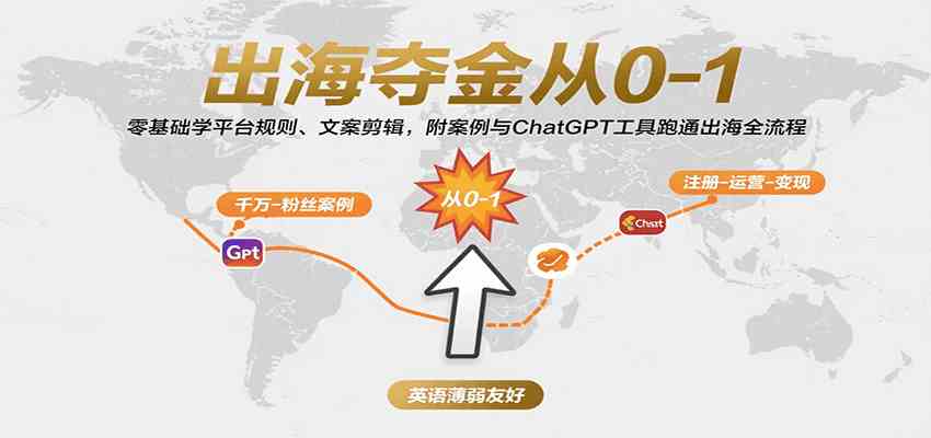 出海夺金从0-1：零基础学平台规则、文案剪辑，附案例与ChatGPT工具跑通出海全流程-优优云网创优优云网创资源站