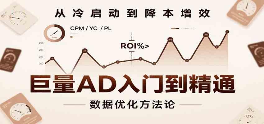 巨量AD入门到精通，含工具、设置、定向、优化等广告投放全流程-优优云网创优优云网创资源站
