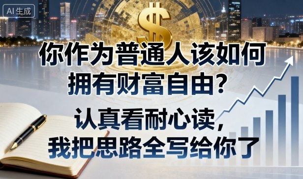 付费文章：你作为普通人该如何拥有财富自由？认真看耐心读，我把思路全写给你了-优优云网创优优云网创资源站