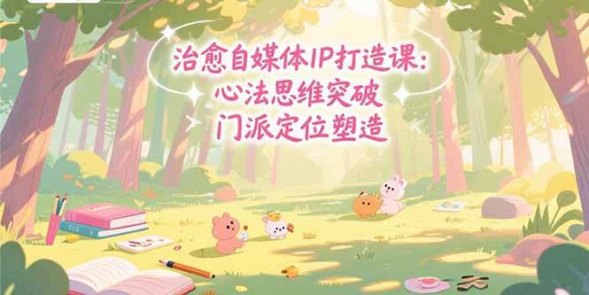（15464期）治愈自媒体IP打造课：心法思维突破，门派定位塑造，商业闭环搭建-优优云网创优优云网创资源站