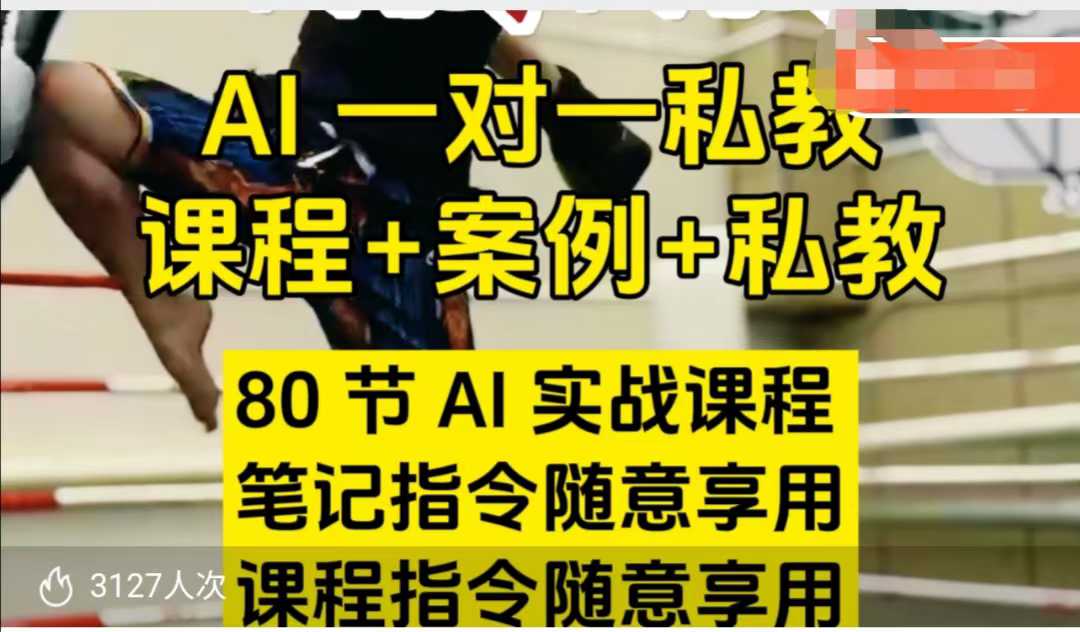 AI指令实战课，课程+案例，80节AI实战课程，笔记指令随意享用，课程指令随意享用（更新7月）-优优云网创优优云网创资源站