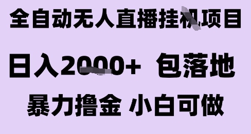 最新全自动抖音无人直播挂G项目，日入2k+ 包落地暴力撸金，小白可做【揭秘】-优优云网创优优云网创资源站