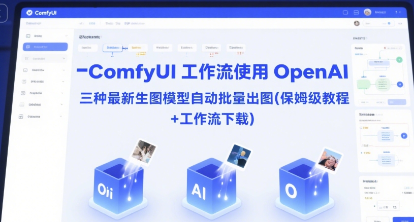 ComfyUI 工作流使用 OpenAI 三种最新生图模型自动批量出图(保姆级教程+工作流下载)-优优云网创优优云网创资源站