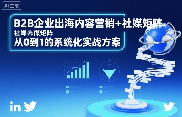 B2B企业出海内容营销+社媒矩阵,从0到1的系统化实战方案-优优云网创