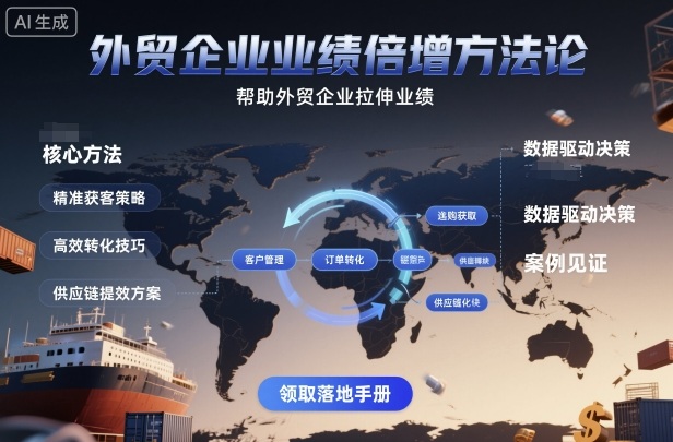 外贸企业业绩倍增方法论,帮助外贸企业拉伸业绩-优优云网创