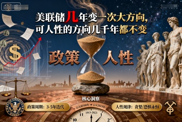 付费文章：美联储几年变一次大方向，可人性的方向几千年都不变-优优云网创优优云网创资源站