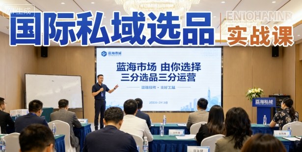 国际私域选品实战课，蓝海市场由你选择，七分选品三分运营-优优云网创优优云网创资源站