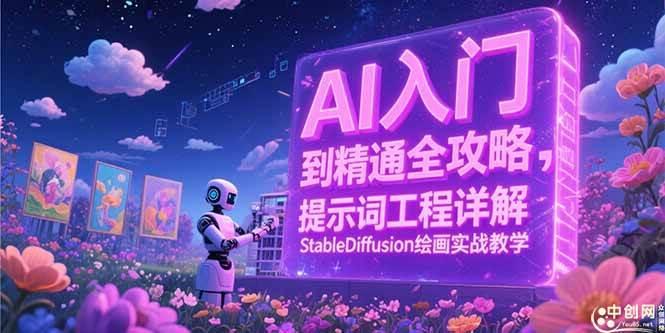 （15181期）AI入门到精通全攻略，提示词工程详解，StableDiffusion绘画实战教学-优优云网创优优云网创资源站